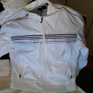 BEN SHERMAN Spring MULTI Color Strip Front Jacket.
